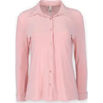 Dámská košile Košile s dlouhým rukávem 23001 barva: růžová světlá