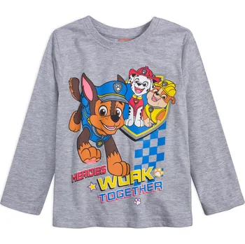 Chlapecké tričko Chlapecké tričko PAW PATROL TOGETHER šedé Velikost: 104