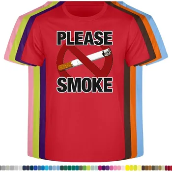 Dívčí oblečení detske-levne-bavlnene-tricko-potisk-cigareta-zákaz Barva: Red - červená, velikost: 152