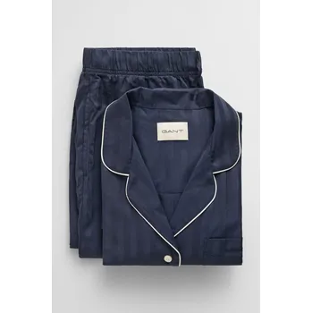 Dámské pyžamo PYŽAMO GANT SATIN STRIPE PAJAMA SET GB EVENING BLUE