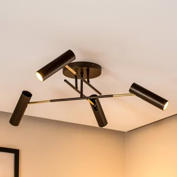 Lampička Luminex Stropní svítidlo Axion, 4 světla, titanová barva, ocel 4 x 8 W LED - Doprava zdarma