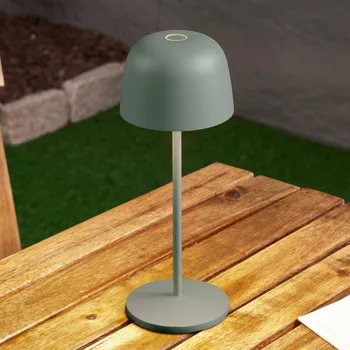 Venkovní osvětlení Lindby LED stolní lampa Arietty, zelená, stmívatelná, IP65 - Délka kabelu 100 cm šalvějově zelená 1 x 2,2 W LED - Doprava zdarma