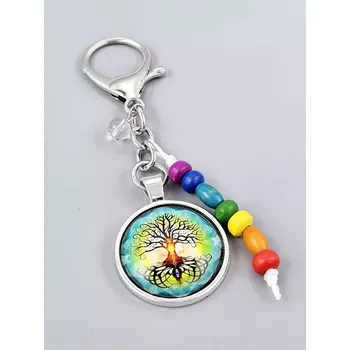 Strom života jako přívěsek na klíče s čakrou