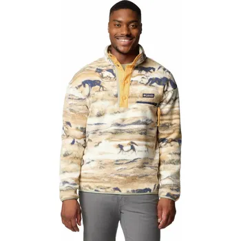Pánská mikina Columbia Helvetia II Printed Half Snap Fleece M 2098461758 - lemon wash roaming XL