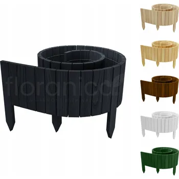 Obraz Zahradní lem dřevěná 200 cm x 20 cm šedá