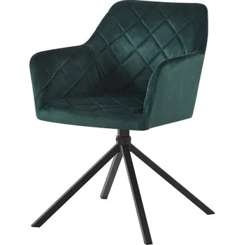 Jídelní židle Otočná jídelní židle SINES. Zelený samet
