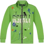 CHLAPECKÁ MIKINA NA ZIP S NÁPISEM BF Barva: Zelená, Velikost: 116
