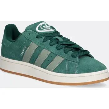 Dámské tenisky Semišové tenisky adidas Originals Campus 00s zelená barva, JH8794 78X, EUR 38