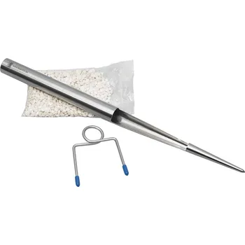 Dílenský stůl Vzorkovač StickProof, z nerezu, délka 1010 mm