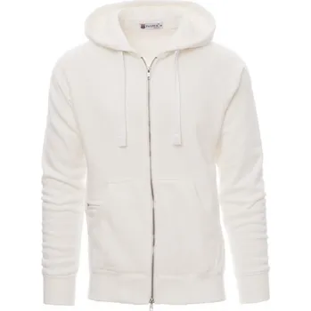 Pánská mikina Payperwear Pánská mikina Urban s kovovým zipem a s melírovým efektem Barva: bílá melír, Velikost: XXL
