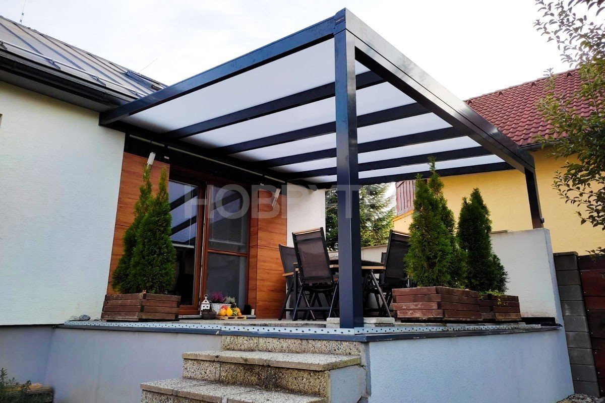 Typizovaná hliníková pergola HOBBY 4x3m - akce