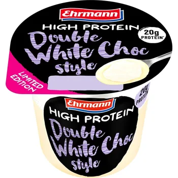 Sport Ehrmann High Protein pudding s toppingem double white choc
