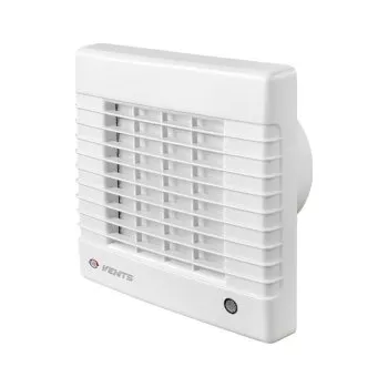 Domácí ventilátor Axiální koupelnový ventilátor s automatickou žaluzií a časovým doběhem VENTS 125 MAVT s tahovým vypínačem 1009277
