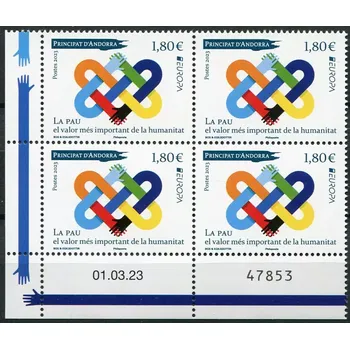 Poštovní známka (2023) MiNr. 911 ** 4-bl - Andora - Europa: Mír