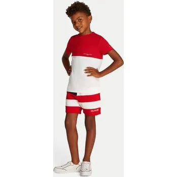 Oblečení a móda Tommy Hilfiger T-Shirt KB0KB09617 Červená Regular Fit 16Y