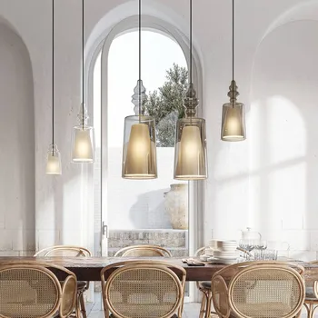 Závěsné svítidlo Karman Alibaglass Small, transparentní, Ø 11 cm transparentní, černá 1 x 5 W LED - Doprava zdarma