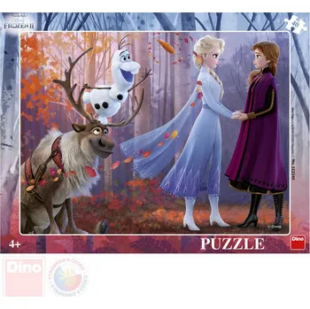 Dětské zboží DINO Puzzle deskové 32x24cm Frozen 2 (Ledové Království) v rámečku 40 dílků | 16