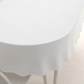 ubrus Teflonový oválný ubrus - Paris TF-004 Bílý 50x100 cm