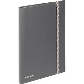 Katalogová kniha "Business Class", šedá, 30 kapes, A4, VIQUEL 099831-04