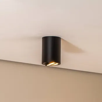 Lampička Eko-Light Stropní bodové osvětlení Bima, kulaté černé černý 1 x 8 W LED