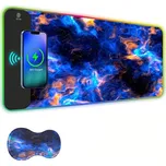Huado RGB podložka pod myš s bezdrát nabíjením 15W Velký Třesk Huado 97k-cube