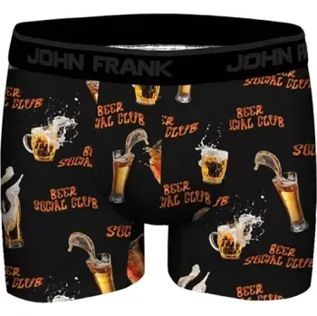 Boxerky JFBDMOD142 - pánské boxerky John Frank, XL, černá