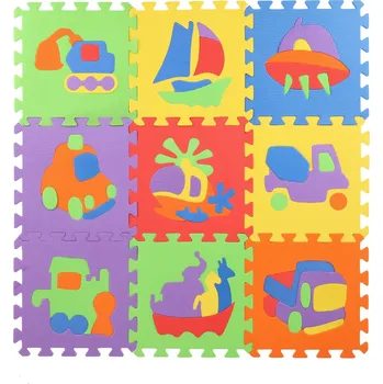 Pěnové puzzle Teddies Pěnové puzzle Dopravní prostředky 10 ks