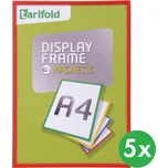 TARIFOLD Magnetický rámeček A4 (5 ks), červená