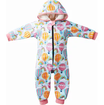 Kojenecká kombinéza Splash About Nepromokavá neoprenová kombinéza s fleecovou podšívkou Up and Away Vel. 6-12 měs.