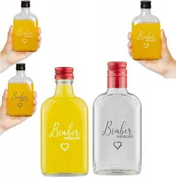 Placatka 5x 200 Ml placatka s potiskem WEDDING Svatební Hostina Dárek