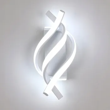 Nástěnné svítidlo LED KINKIET nástěnná lampa bílá MODERNÍ KREATIVNÍ 6000K 22W stmívatelná