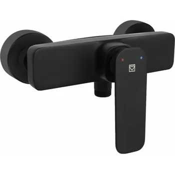 Vodovodní baterie HERZ Baterie sprchová, nástěnná, černá, Zen u40B - UH00430B