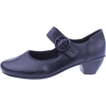 Dámské lodičky Boty Rieker 41756 černé dámské kožené lodičky Velikost: 41