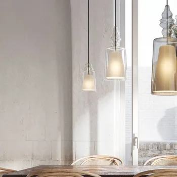 Závěsné svítidlo Karman Alibaglass Medium, transparentní, Ø 18 cm transparentní, černá 1 x 18 W LED - Doprava zdarma