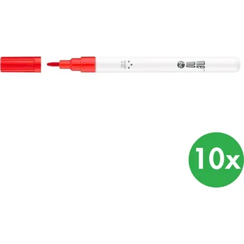 Barevný popisovač MemoBe, 10 ks, červený