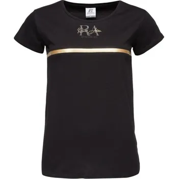Dámské tričko Dámské tričko Russell Athletic LG1B M Černá, Zlatá