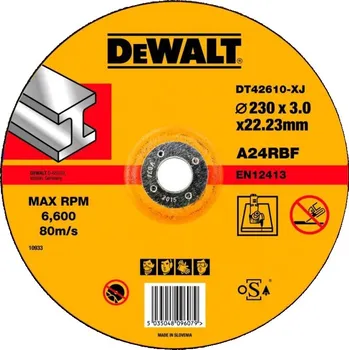 Řezný kotouč DEWALT DT42610 Kotouč řezný 230x3mm vypouklý