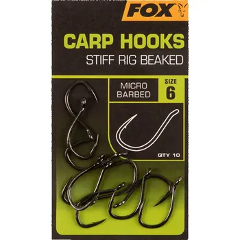 Rybářský háček Fox Stiff Rig Beaked Carp Hooks č.: 4
