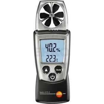 Anemometr Anemometr kapesní testo 410, Typ: 410-1 pro měření rychlosti proudění a teploty vzduchu, Popis: Včetně ochranné krytky, zápěstního řemínku a baterií