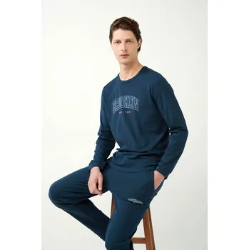 Vamp - Pánské sportovní pyžamo Moonlit Blue, blue moonlit XL i512_21615_823_5