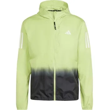 Sportovní oblečení Pánská běžecká bunda adidas OWN THE RUN COLORBLOCK S Světle zelená, Černá, Bílá