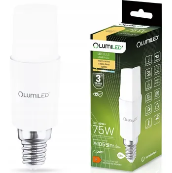 Žárovka LED žárovka E14 Trubková T37 10W = 75W 1055lm 3000K Teplá bílá 200° LUMILED