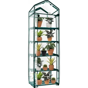 Zahrada Zahradní foliovník 70x50x190 cm 5 polic SPRINGOS GT0007