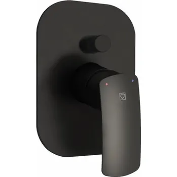 Vodovodní baterie HERZ Baterie podomítková vanová - černá, Elite 12247B - UH12247B