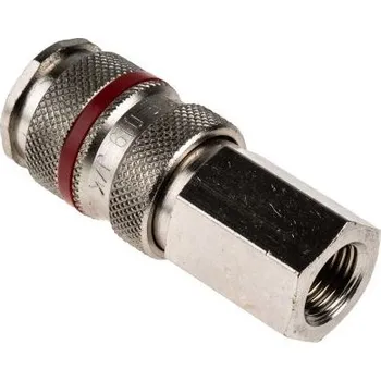 Pneumatická rychlospojka, řada: 19, Mosaz, ocel, přípojka se závitem: G 1/4 vnitřní Se závitem RS PRO PLC 60, Rectus 19