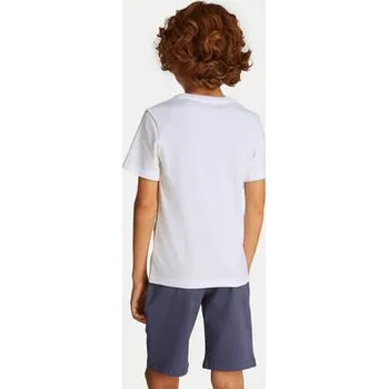 Pánské oblečení Calvin Klein Jeans T-Shirt Good Level IB0IB02456 Bílá Regular Fit 12Y