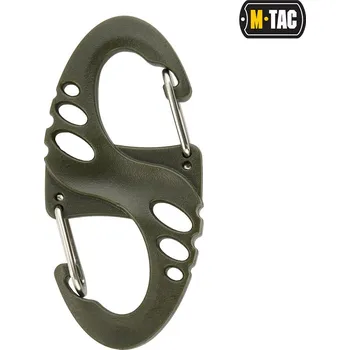 pomocná karabina M-Tac Plastic S-Hook Carabiner Olive (Karabina M-Tac Plastic S-Hook Carabiner Olive)