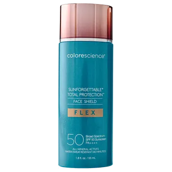 Pleťový krém Colorescience Sunforgettable® Total Protection™ Face Shield Flex SPF 50 - Ochranný krém na tvář s přizpůsobivými pigmenty 55 ml Deep