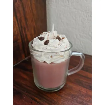 Svíčka Svíčka káva se šlehačkou