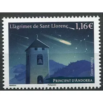 Poštovní známka (2023) MiNr. 915 ** - Andora (Fr.) - Meteorický roj Perseid
